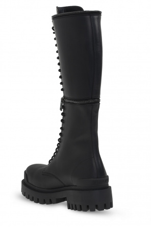 Balenciaga boots womens olive online